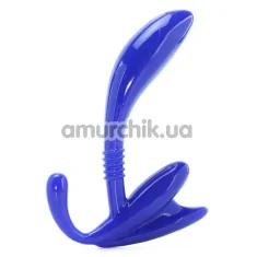 Стимулятор простати для чоловіків Apollo Curved Prostate Probe, синій - Фото №1