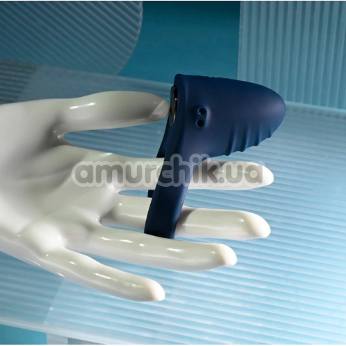 Віброкільце для члена Playboy Pleasure Point, синє