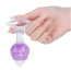 Анальна пробка Liebe Seele Crystal Heart-Shaped Anal Plug Small, фіолетова - Фото №2