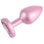 Анальная пробка с розовым кристаллом Matrix Mont Candy Pink Heart Gem Plug S, розовая - Фото №3
