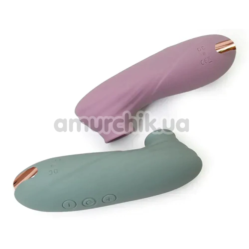 Симулятор орального секса для женщин с вибрацией Sweet Em Velvet Lure Air Kiss, фиолетовый