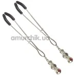 Зажимы для сосков Art of Sex Nipple Сlamps Lovely, серебряные - Фото №1