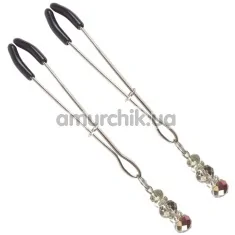 Затискачі для сосків Art of Sex Nipple Сlamps Lovely, срібні - Фото №1