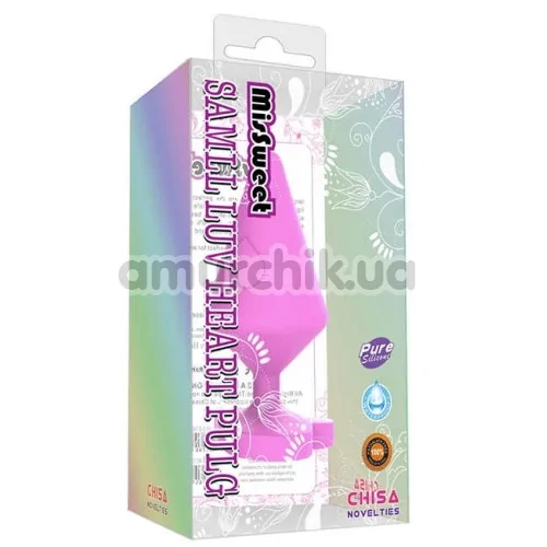 Анальна пробка MisSweet Luv Heart Plug Small, рожева