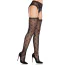 Колготки Leg Avenue Heart Garterbelt Stockings, черные - Фото №3