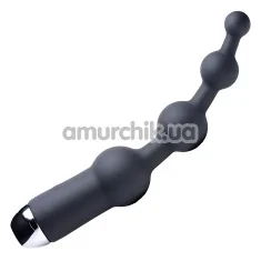 Анальная цепочка Tom of Finland 10X Silicone Anal Balls, черная - Фото №1
