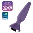 Анальная пробка с вибрацией Satisfyer Plug-ilicious 1, фиолетовая - Фото №7