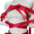 Бондажний набір Upko Bowknot Body Straps Bondage Set Top, червоний - Фото №1