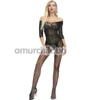 Комбинезон Star Night Off-Shoulder Crotchless Fishnet Bodystocking, черный - Фото №1