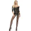 Комбинезон Star Night Off-Shoulder Crotchless Fishnet Bodystocking, черный - Фото №1