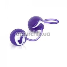 Вагінальні кульки Oscilating Duo Balls, фіолетові - Фото №1