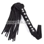 Флогер DS Fetish Faux Suede Leather Flogger, чорний - Фото №1