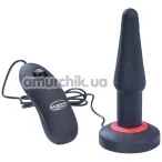 Анальная пробка с вибрацией Malesation Dual Layer Silicone Plug Vibe S, черная - Фото №1