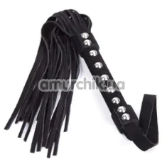 Флогер DS Fetish Faux Suede Leather Flogger, чорний - Фото №1