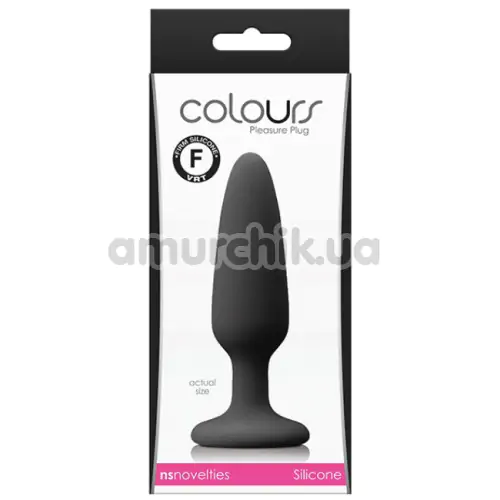 Анальная пробка Colours Pleasure Small Plug, черная