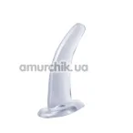 Анальна пробка Basix Rubber Works His and Hers G-spot, прозора - Фото №1