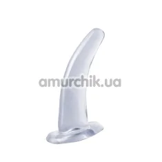Анальна пробка Basix Rubber Works His and Hers G-spot, прозора - Фото №1