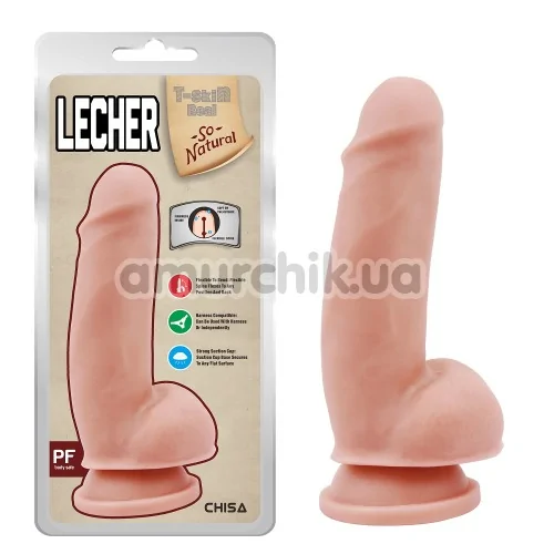 Фаллоимитатор T-skin ReaL Lecher, телесный