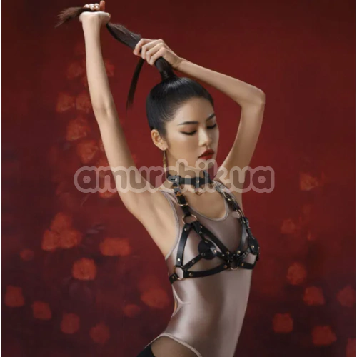 Портупея Lockink Queen Chest Harness With Removable Bra, черная