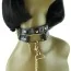 Ошейник с поводком Fetish Fantasy Gold Collar & Leash, черный - Фото №6