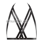 Портупея Bijoux Indiscrets Maze Halter Bra Harness, чорна - Фото №1