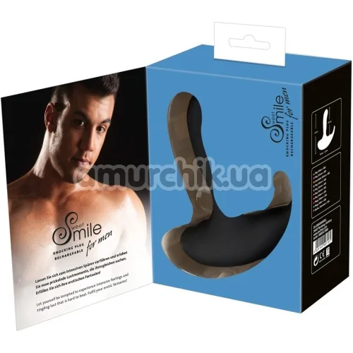 Вибростимулятор простаты Sweet Smile Knocking Plug Rechargeable, черный