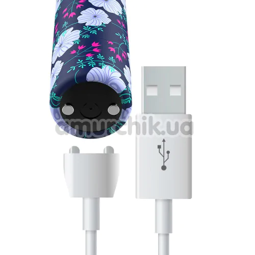 Клиторальный вибратор Custom Bullets Spring, темно-синий