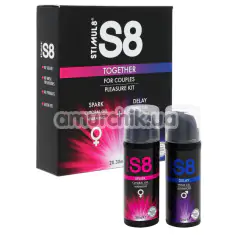 Набор Stimul8 Together Kit: гель-пролонгатор S8 Delay + возбуждающий гель S8 Spark, 60 мл - Фото №1