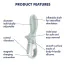Анальный вибратор Satisfyer Air Pump Booty 3, серый - Фото №8