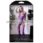 Комбинезон Sheer Fantasy Purple Haze Gartered Bodystocking, фиолетовый - Фото №1