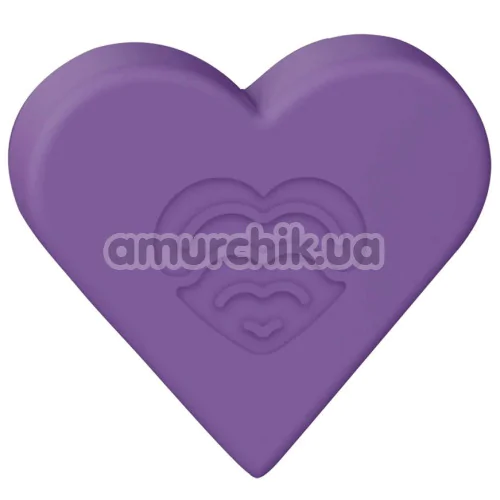 Анальная пробка Love Signal Heart Plug Large, фиолетовая