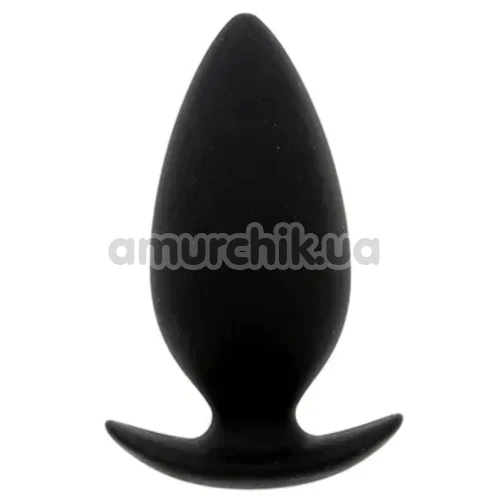 Анальная пробка Bootyful Silicone Unisex Medium, черная - Фото №1