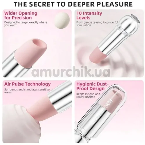 Симулятор орального сексу для жінок BeYourLover Powder Mist Lipo, рожевий