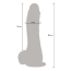 Вибратор с пульсацией и ротацией Get Real Naked Up&Down Rotating Vibrating Dildo, телесный - Фото №5