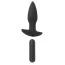 Анальная пробка с вибрацией Black Velvets Remote Controlled Butt Plug, черная - Фото №3