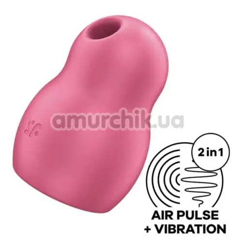 Симулятор орального секса для женщин с вибрацией Satisfyer Pro To Go 1, розовый