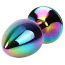 Анальна пробка з райдужним кристалом Matrix Mont Rainbow Gem Metal Plug S, мультикольорова - Фото №2