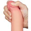Фаллоимитатор Sliding-Skin Dual Layer Dong 8.5 с мошонкой, телесный - Фото №13