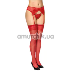 Чулки Stockings (модель 5511), красные - Фото №1