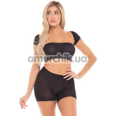 Комплект On Your Mind 3-Piece Shorts Set, черный: шорты + бюстгальтер-бандо + болеро - Фото №1