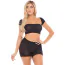 Комплект On Your Mind 3-Piece Shorts Set, черный: шорты + бюстгальтер-бандо + болеро - Фото №1