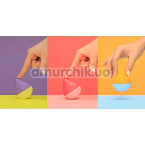 Вібратор Tenga Iroha Mini Fuji-Lemon, жовто-фіолетовий