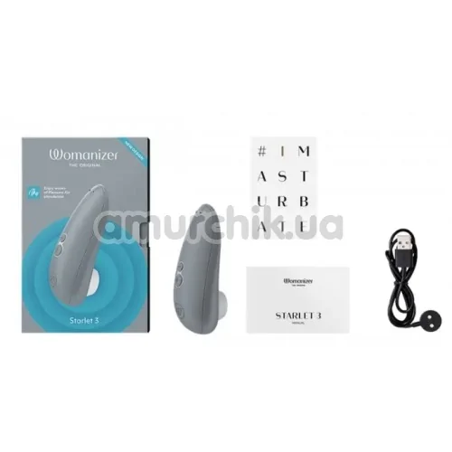 Симулятор орального секса для женщин Womanizer Starlet 3, серый