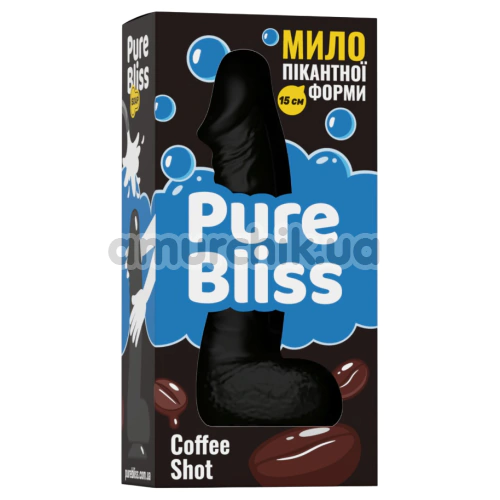 Мило у вигляді пеніса з присоскою Pure Bliss Small Coffee Shot - кава, чорне