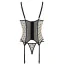 Комплект Passion Free Your Senses Marina Corset, чорно-бежевий: корсет + трусики-стрінги - Фото №4
