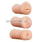 Набір з 3 мастурбаторів XXX To - Go 3 in 1 Masturbator - Фото №1