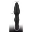 Анальный фаллоимитатор Black Velvets Anal Dildo, черный - Фото №4