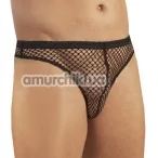 Труси-стрінги чоловічі Men's Net String, чорні - Фото №1