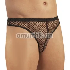 Трусы-стринги мужские Men's Net String, черные - Фото №1