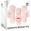 Набір мастурбаторів Adam & Eve Adam's Stroker Trio, тілесний - Фото №9